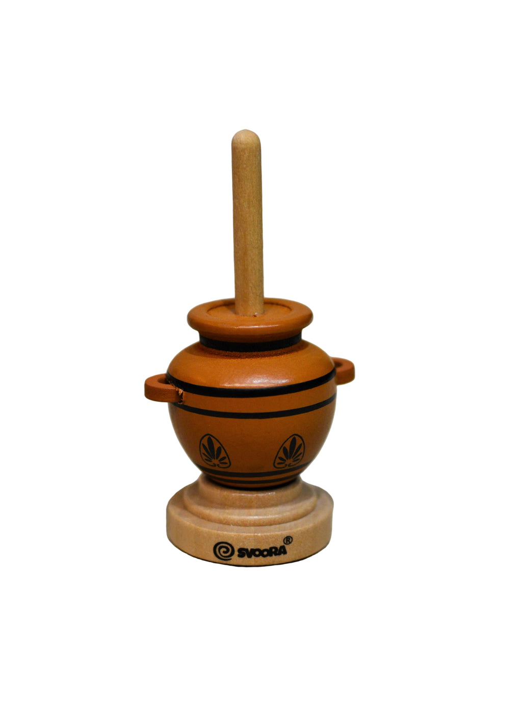 Wooden Spinning Top Collection - Ancient Greek Vases
