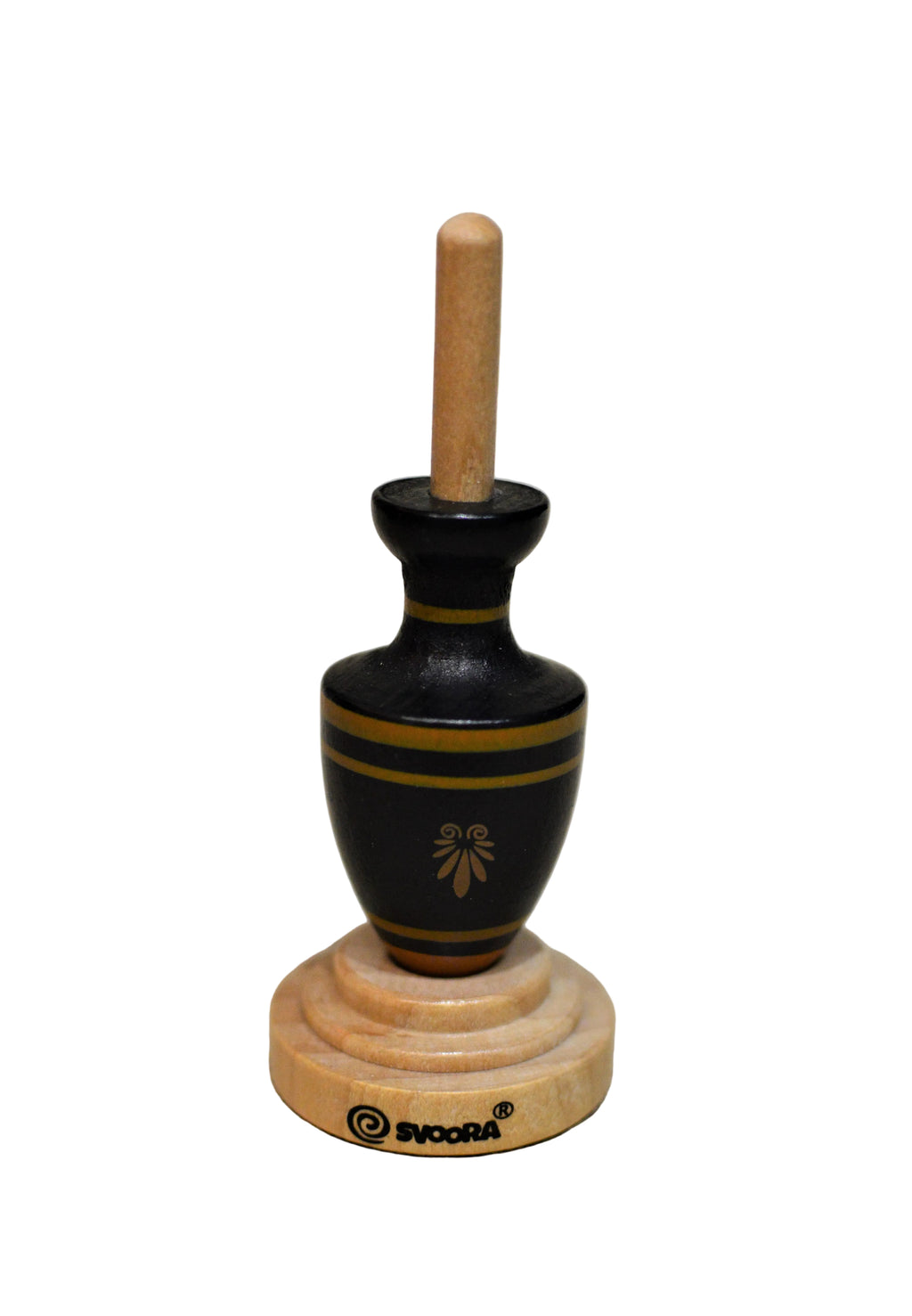 Wooden Spinning Top Collection - Ancient Greek Vases