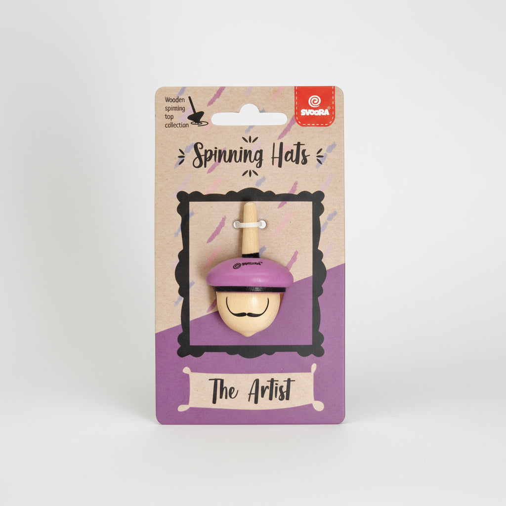 Wooden Spinning Top Collection - Hats