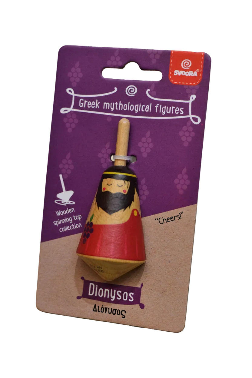 Wooden Spinning Top Collection - Greek Mythical Figures