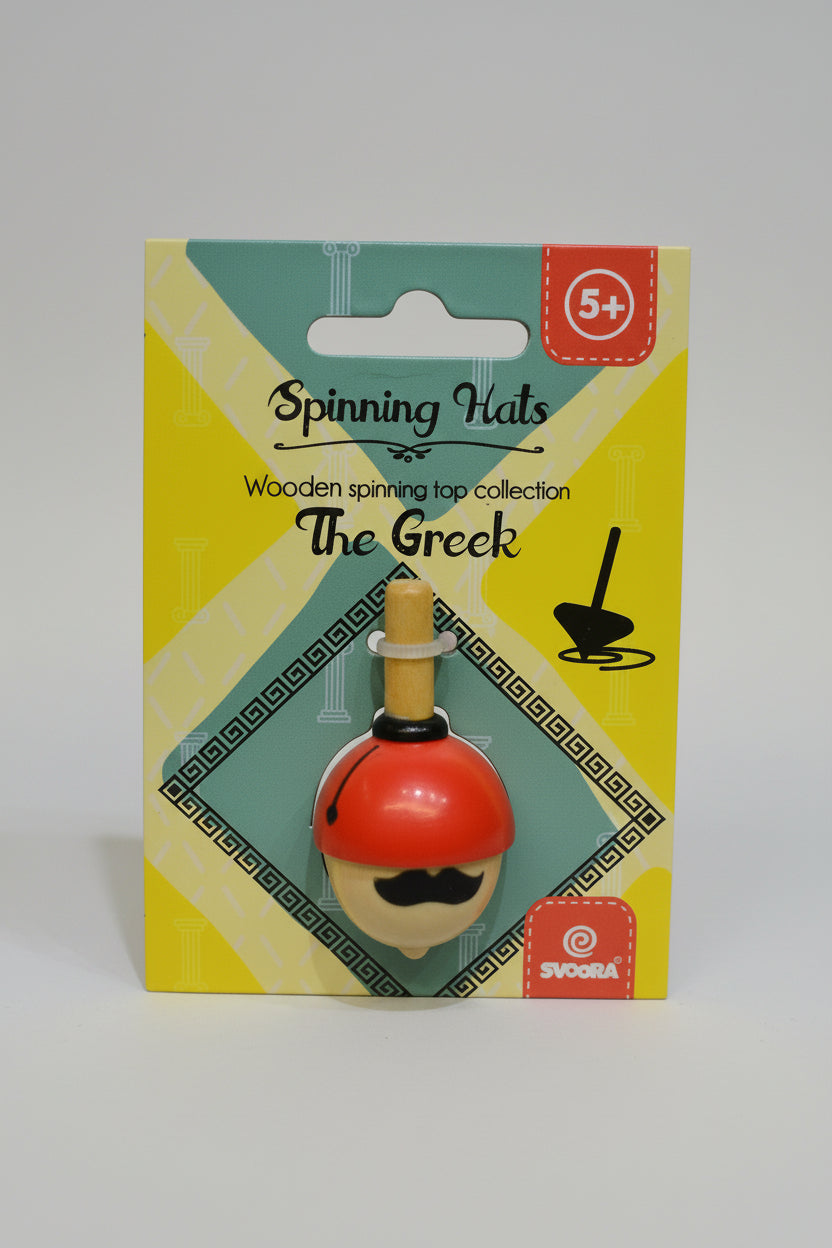Wooden Spinning Top Collection - Hats