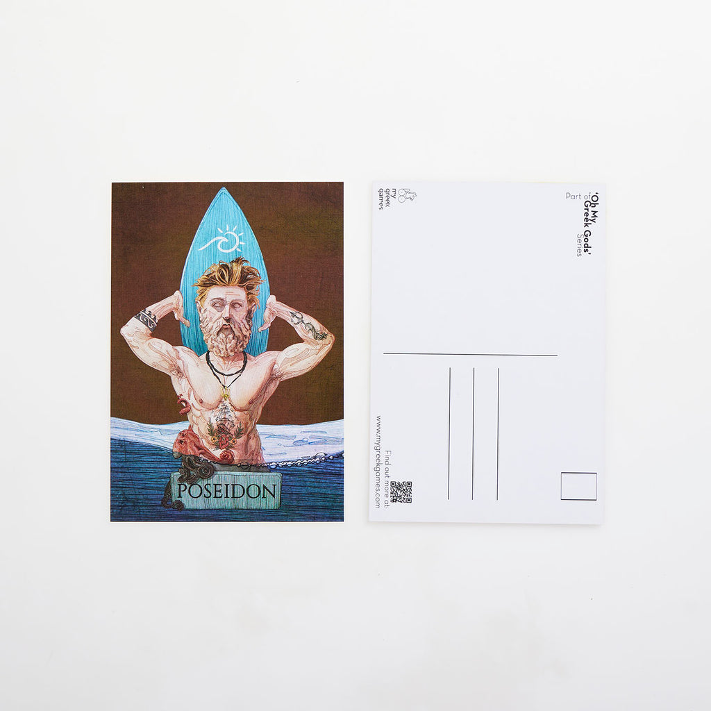 Card Postal - Oh My Greek Gods'