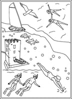 Colouring - Set of Card Postal