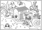 Colouring - Set of Card Postal