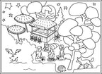 Colouring - Set of Card Postal