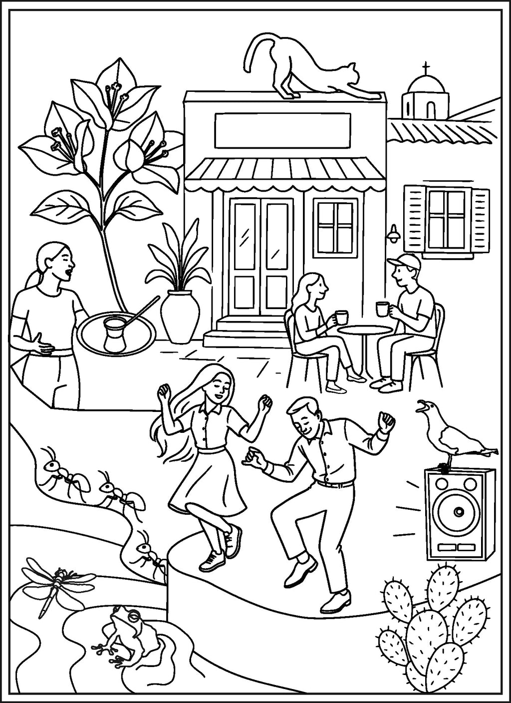 Colouring - Set of Card Postal