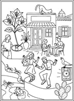 Colouring - Set of Card Postal
