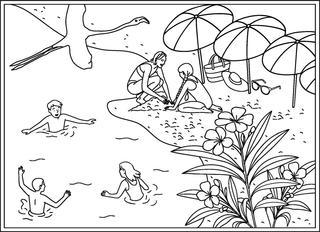 Colouring - Set of Card Postal