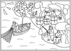 Colouring - Set of Card Postal