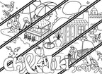 Colouring - Set of Card Postal