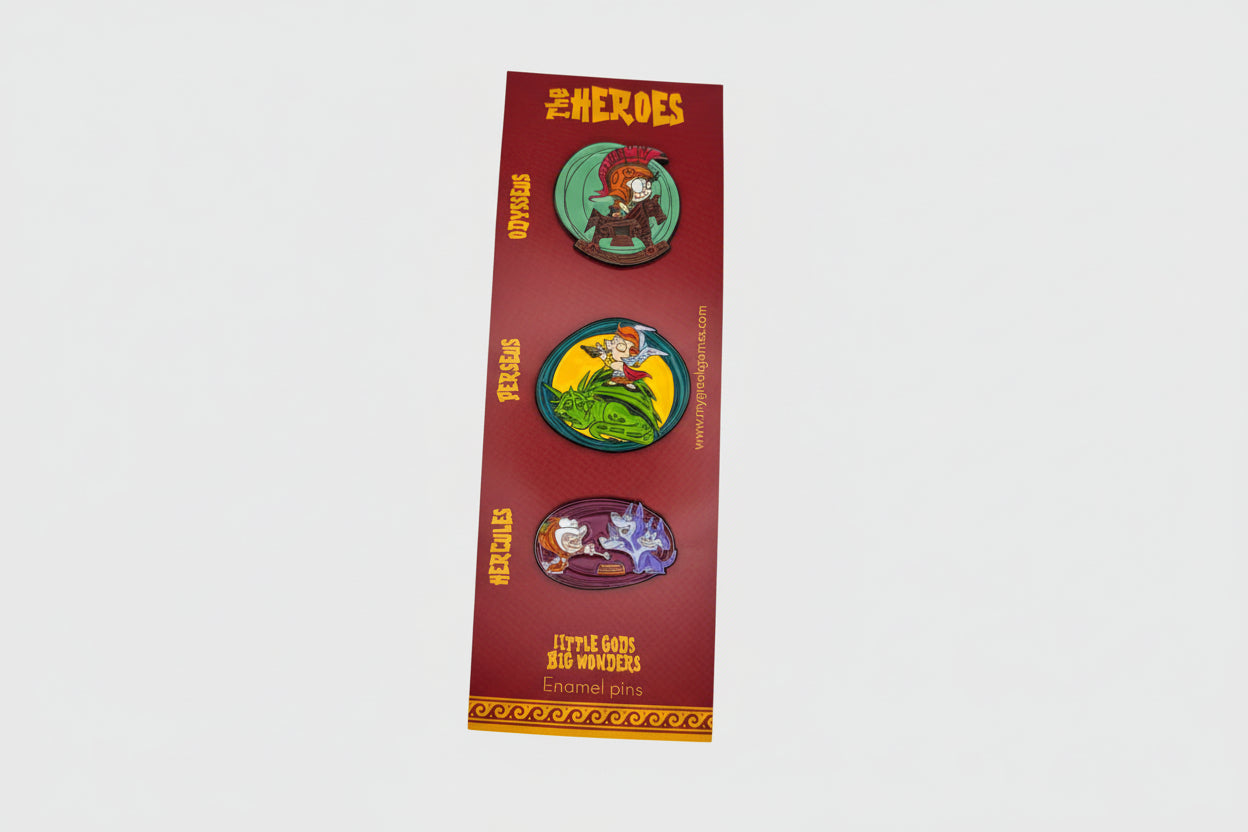 Set Enamel Pins - Heroes