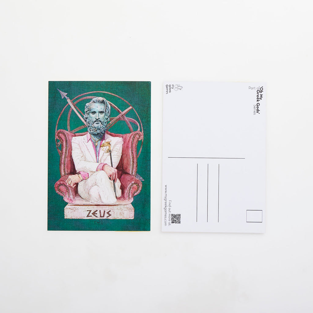 Card Postal - Oh My Greek Gods'