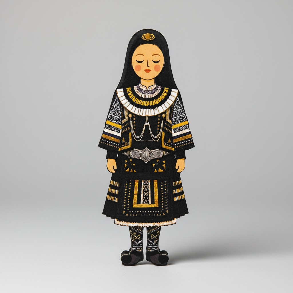 Magnet - Traditional Costumes Female Figures