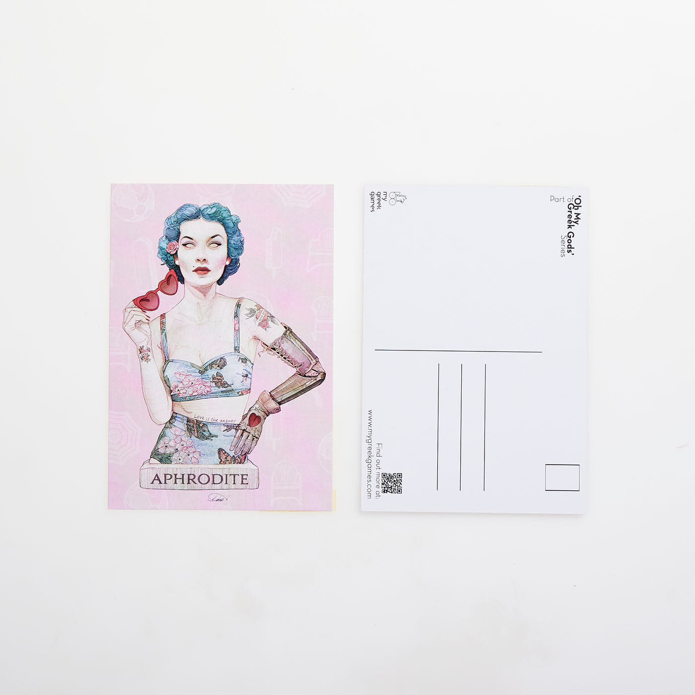 Card Postal - Oh My Greek Gods'