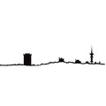 Decorative Metallic Object - Skyline of Thessaloniki