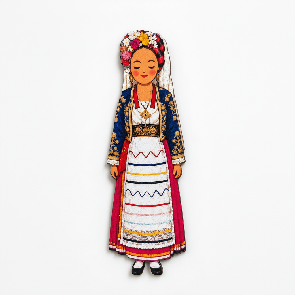 Magnet - Traditional Costumes Female Figures