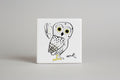 Ceramic coaster - Owl