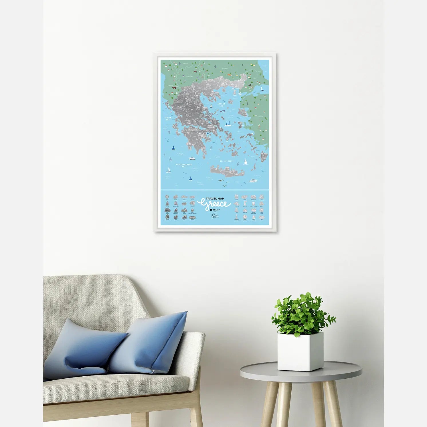 Scratch Off - Map of Greece