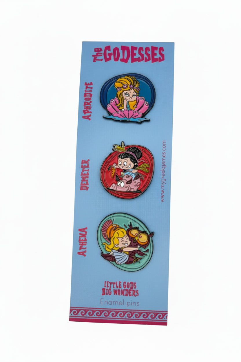 Set Enamel Pins - Godesses