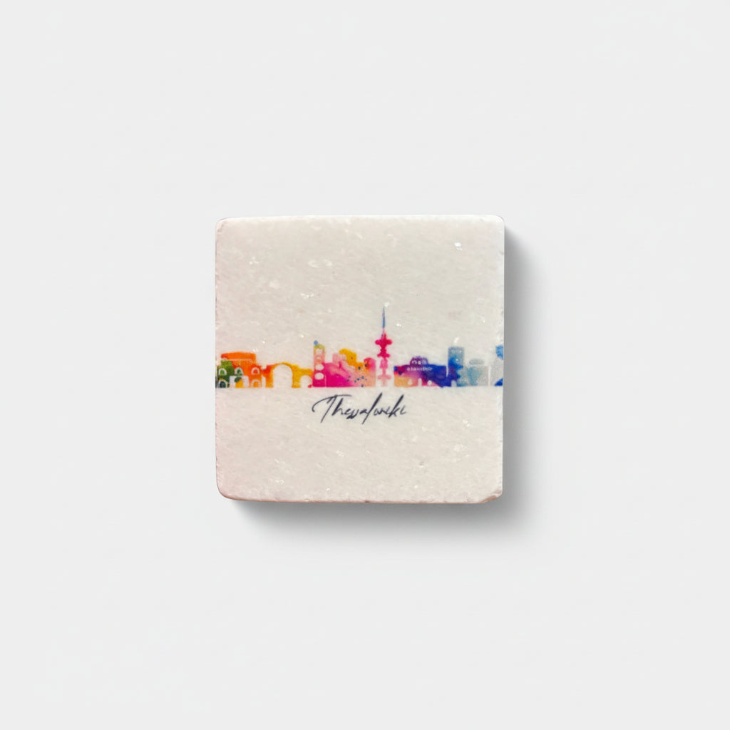 Marble Magnet - Skyline of Thessaloniki