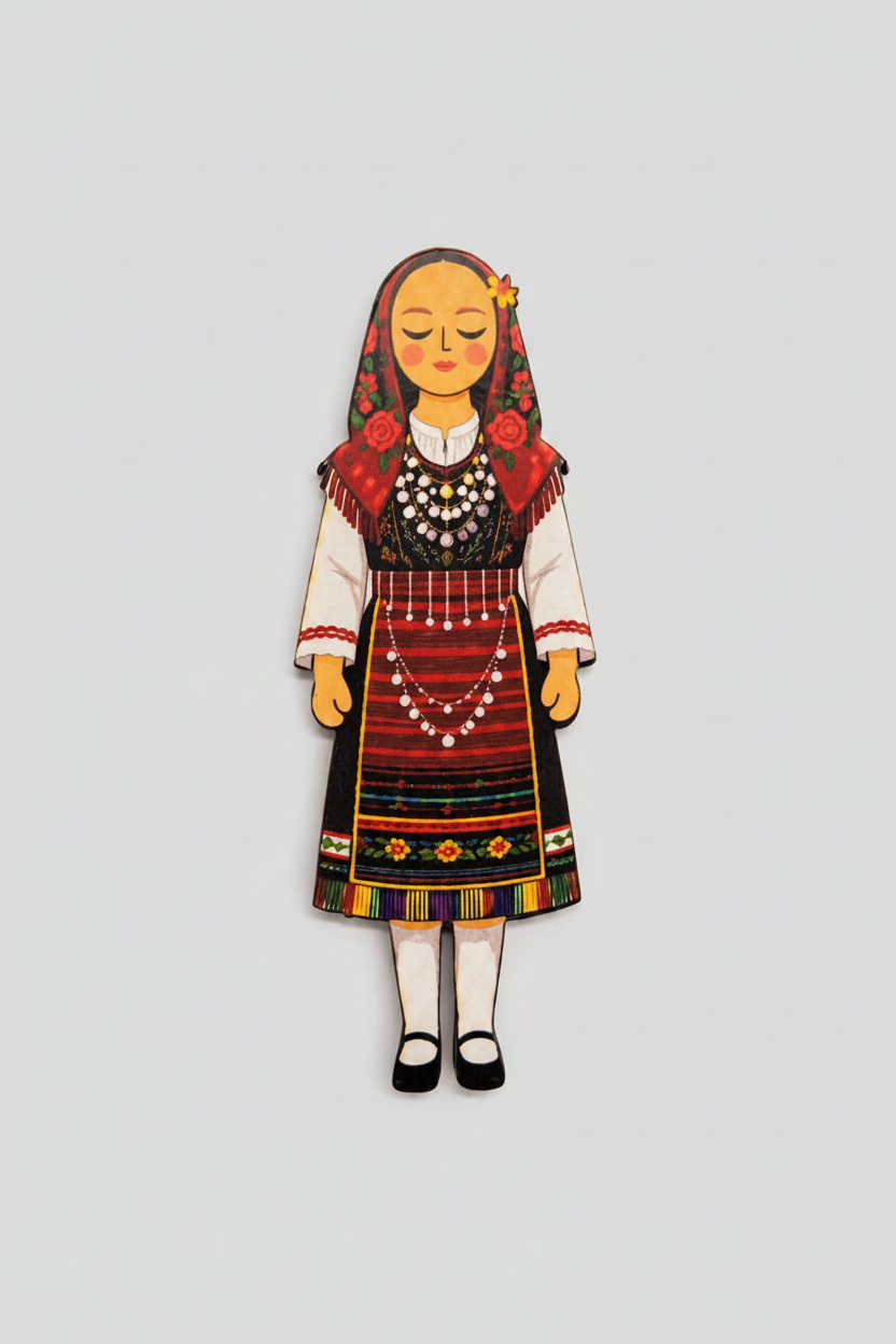 Magnet - Traditional Costumes Female Figures